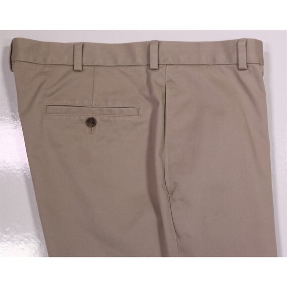 Brooks Brothers Advantage Chino * Lot of 2 * Khaki Flat Front Cotton Pants 38x30 - Picture 10 of 15
